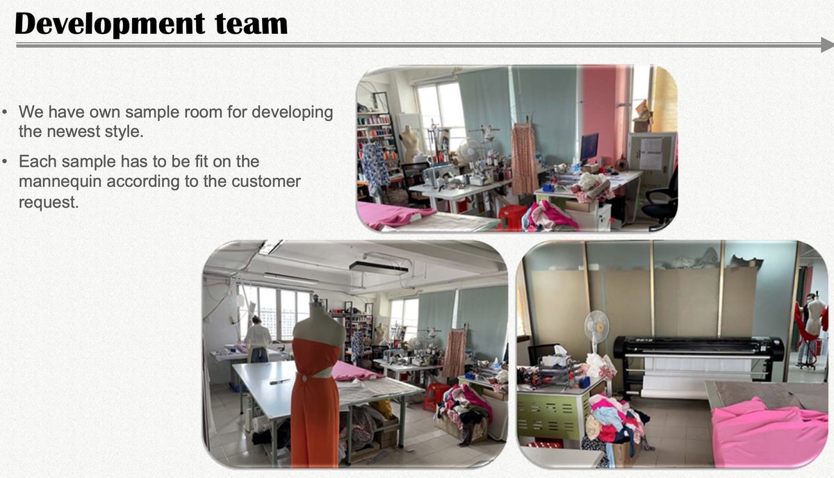 NEWCOM garment factory — production