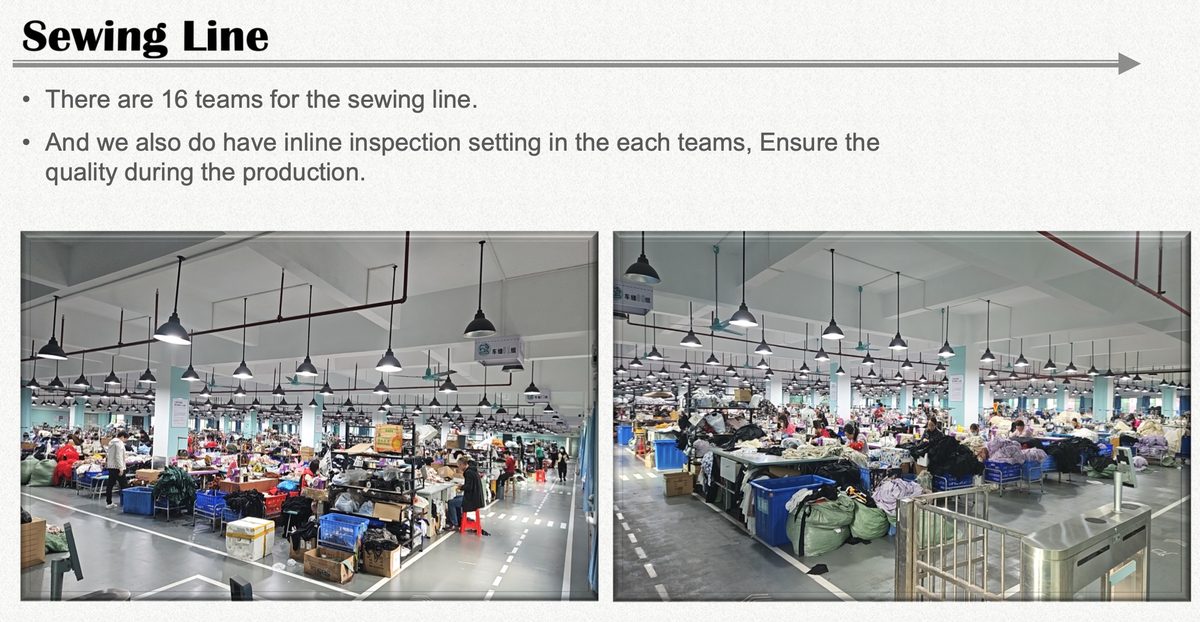 NEWCOM garment factory — cutting